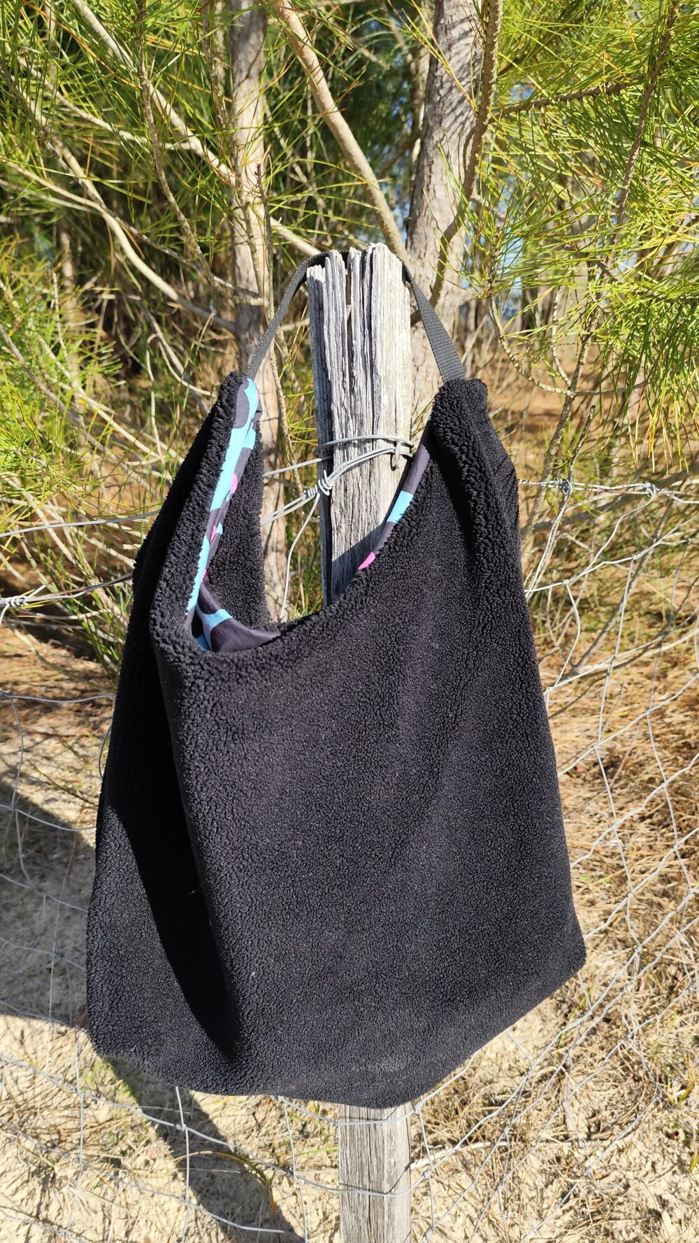 Sac sherpa fourre-tout noir