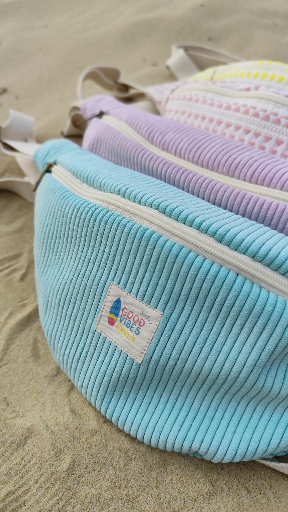 Banane Femme velours côtelé turquoise – Image 4