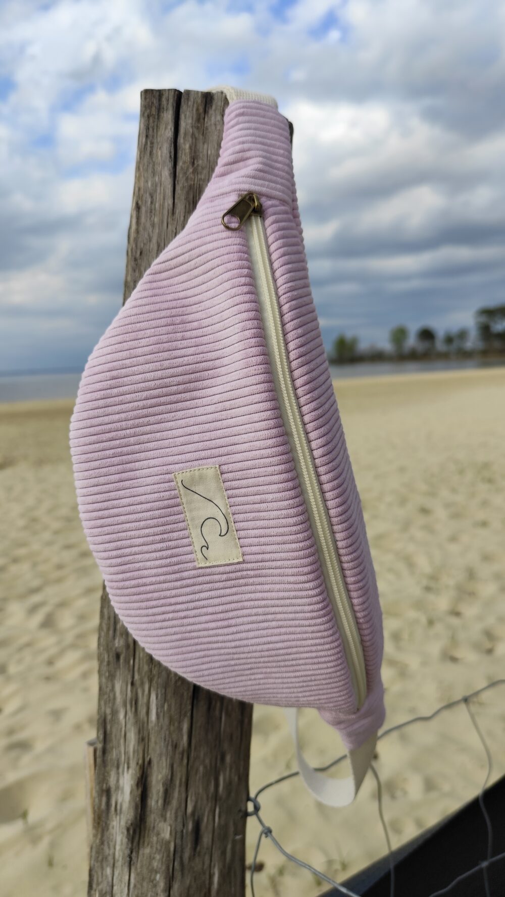 Banane Femme velours côtelé rose été – Image 2